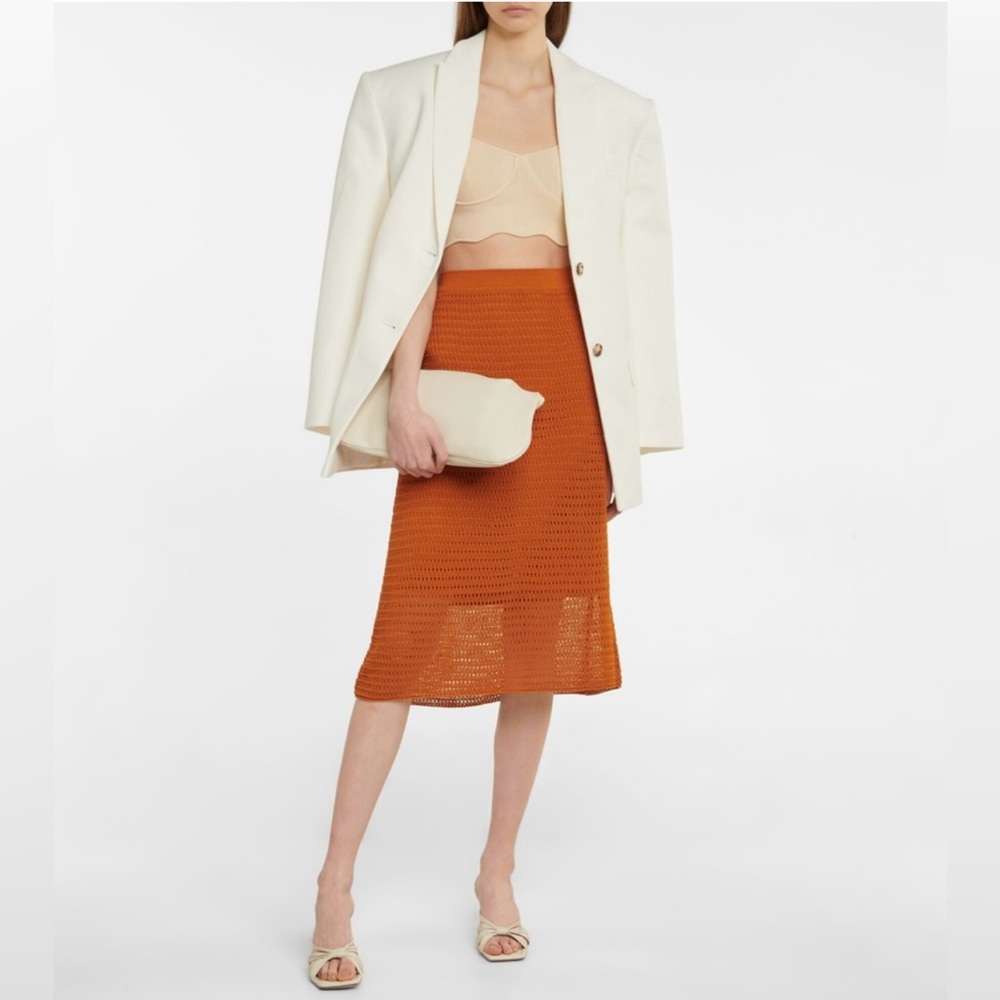 VINCE Crochet Knit Skirt
